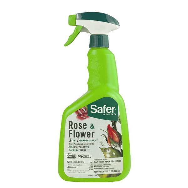 Safer Brand Rose/Flwr 3N1 Spry 32Oz 5454